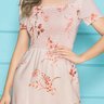 vestido midi detalhe em guipir estampado rose nitido jeans 2