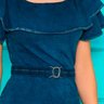 vestido malha denim com babado no decote nitido jeans 1