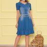 vestido jeans com babado nitido jeans