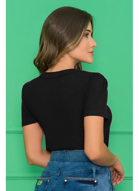 t shirt manga curta em malha canelada nitido jeans 3