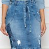 saia jeans com amarracao no cos nitido baixo