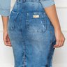saia jeans com amarracao no cos nitido costas baixo
