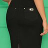 saia jeans secretaria black nitido jeans 6