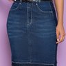 saia jeans com cinto detalhe na barra nitido jeans 5