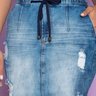 saia jeans destroyed com amarracao no cos nitido jeans 6