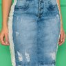 saia jeans com detalhes destroyed azul nitido jeans 7
