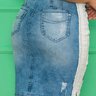 saia jeans com detalhes destroyed azul nitido jeans 3