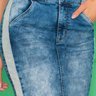 saia jeans com recorte lateral nitido jeans 7
