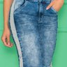 saia jeans com recorte lateral nitido jeans 6