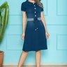 vestido denim com detalhes em ribana nitido jeans 2 1