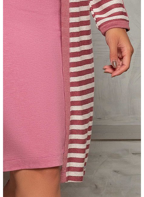 conjunto feminino marsala listrado shirley nitido jeans baixo detalhe