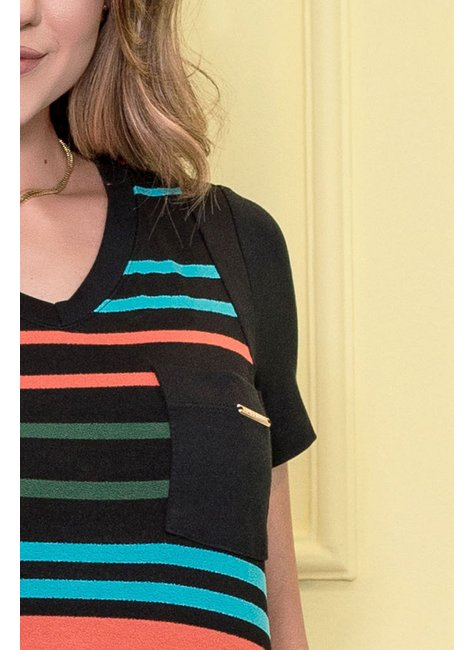 vestido preto listrado 5