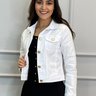 jaqueta feminina branco nataly nitido jeans cima