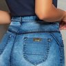 saia jeans reta com amarracao 9