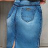 saia jeans reta com amarracao 8
