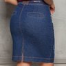 saia jeans escuro cos diferenciado liz nitido costas baixo