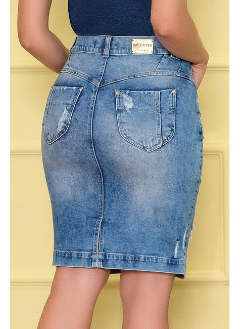 saia jeans reta com detalhes em destroyed nitido jeans 4