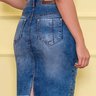 saia jeans botoes na vista barra a fio nitido costas baixo