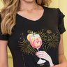 t shirt preta estampada mangas curtas 3