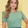 blusa verde mangas com guipir 2