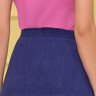 saia azul marinho gode midi 8