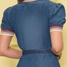 vestido jeans cinto vinho 3