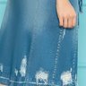 saia jeans midi destroyed com fenda frontal nitido jeans 9