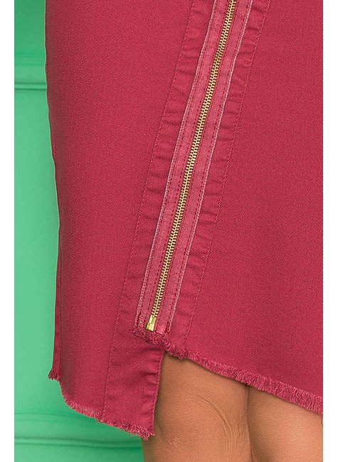 saia bordo justa com cinto nitido jeans 8