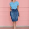 blusa ana azul e saia ivone 1